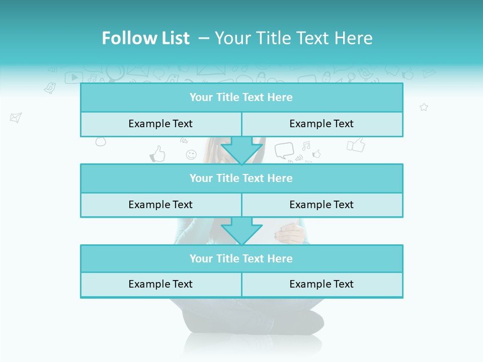 Connect Mail Hand PowerPoint Template