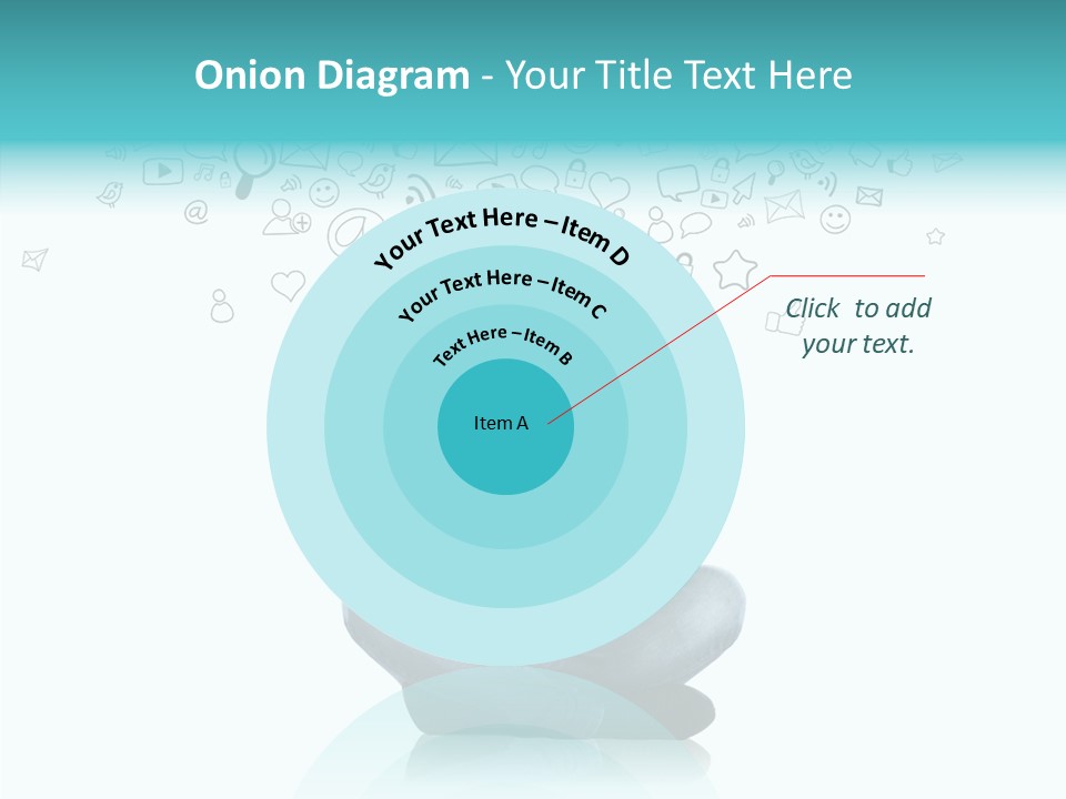 Connect Mail Hand PowerPoint Template