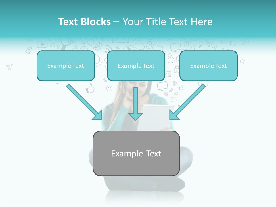 Connect Mail Hand PowerPoint Template