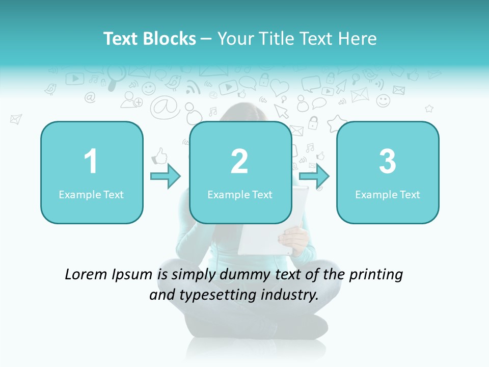 Connect Mail Hand PowerPoint Template