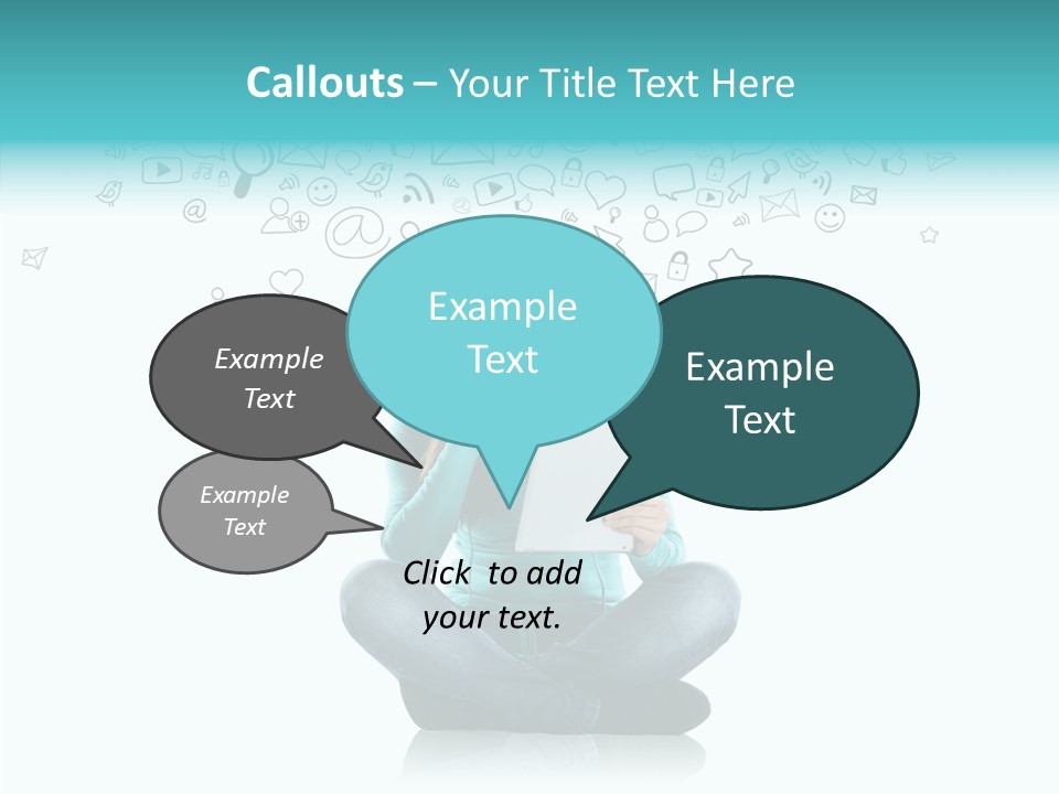 Connect Mail Hand PowerPoint Template