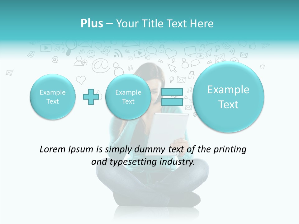 Connect Mail Hand PowerPoint Template