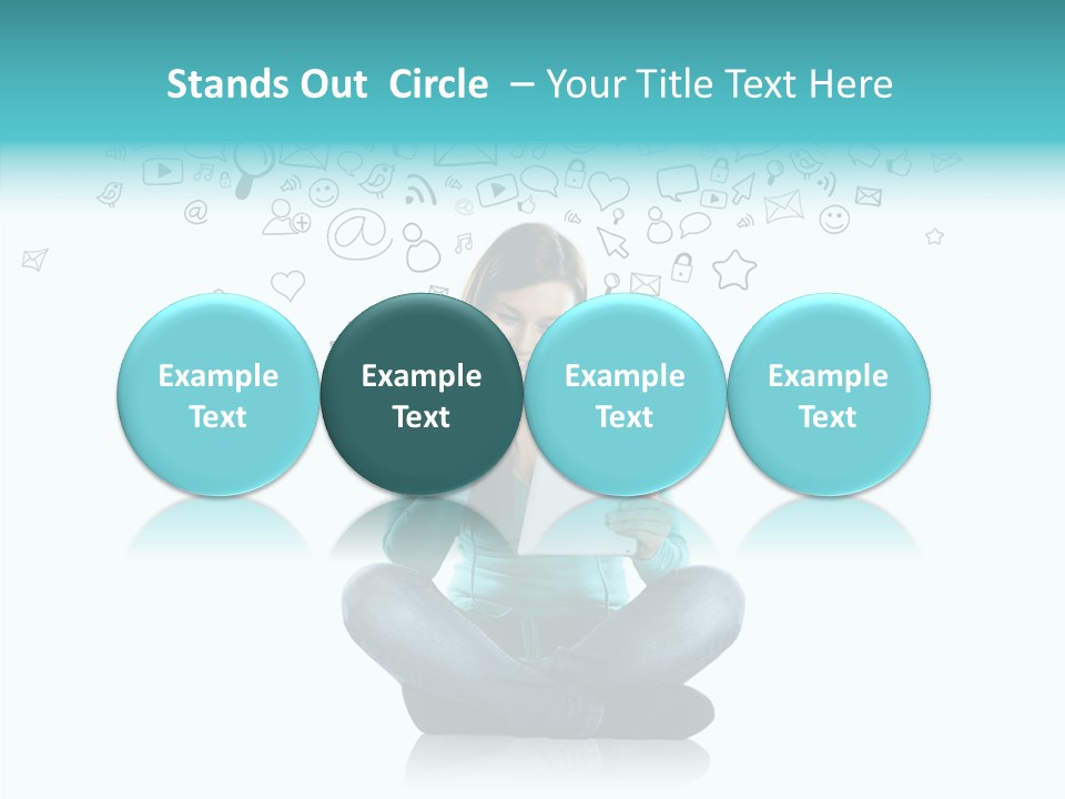 Connect Mail Hand PowerPoint Template