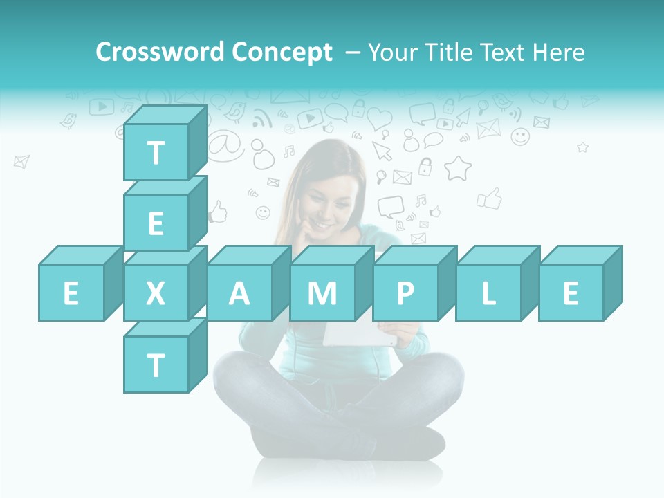 Connect Mail Hand PowerPoint Template