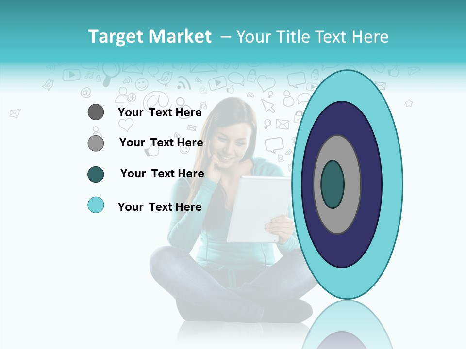 Connect Mail Hand PowerPoint Template