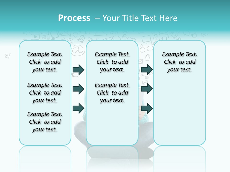 Connect Mail Hand PowerPoint Template