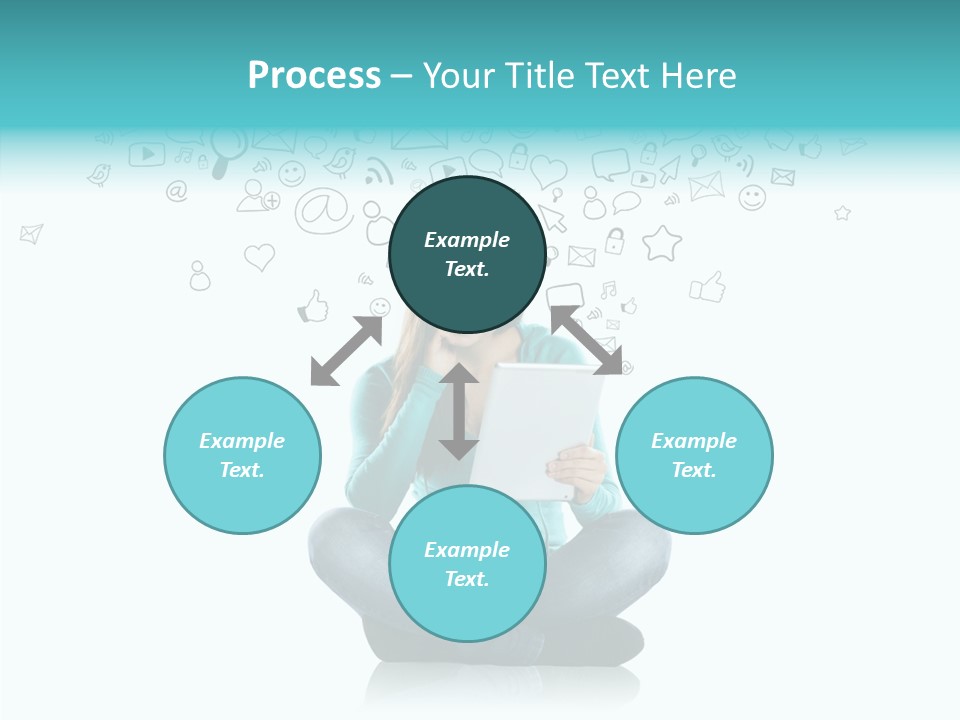 Connect Mail Hand PowerPoint Template