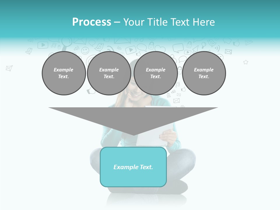 Connect Mail Hand PowerPoint Template