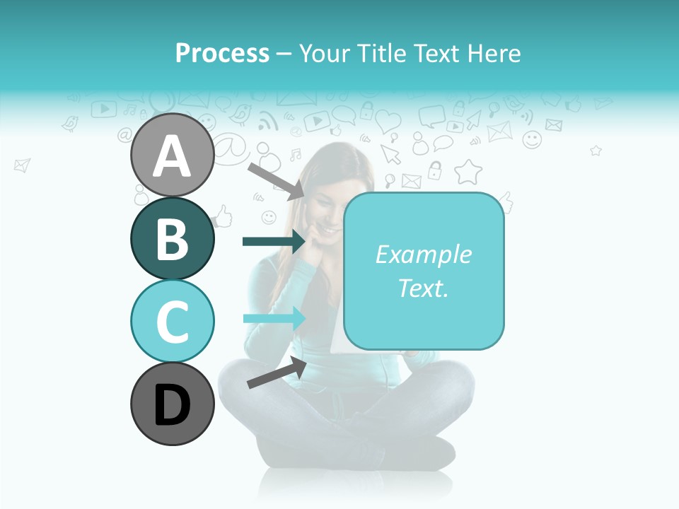 Connect Mail Hand PowerPoint Template