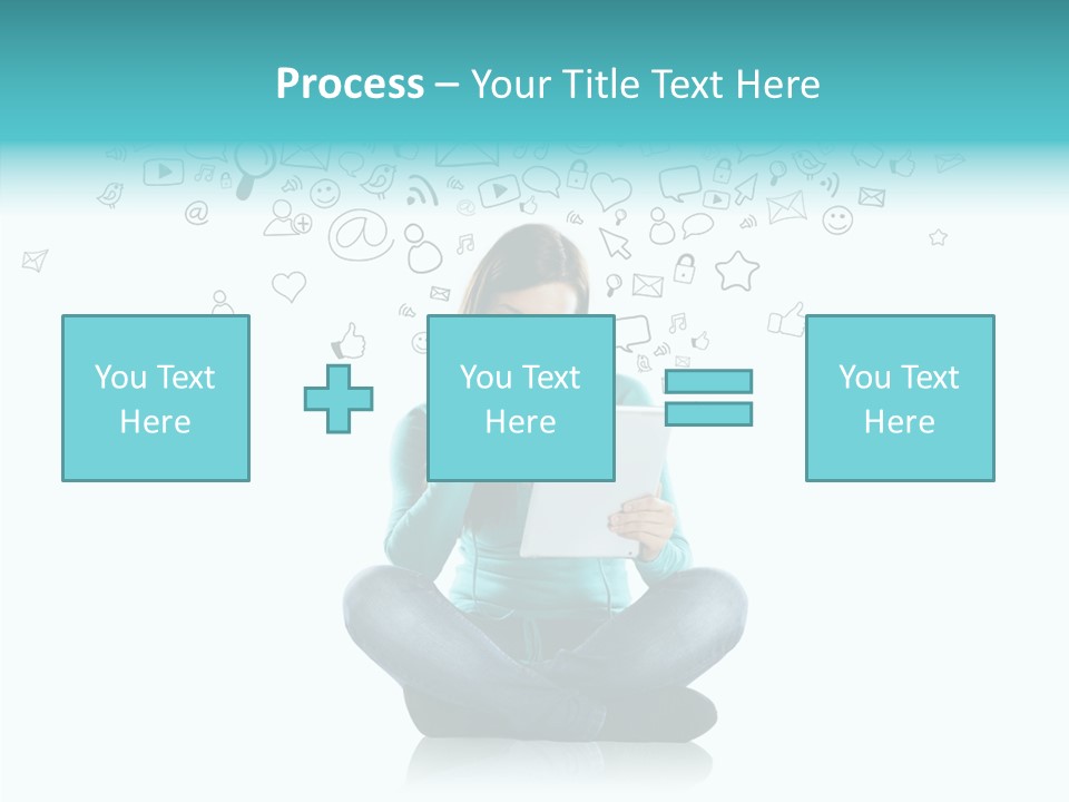 Connect Mail Hand PowerPoint Template