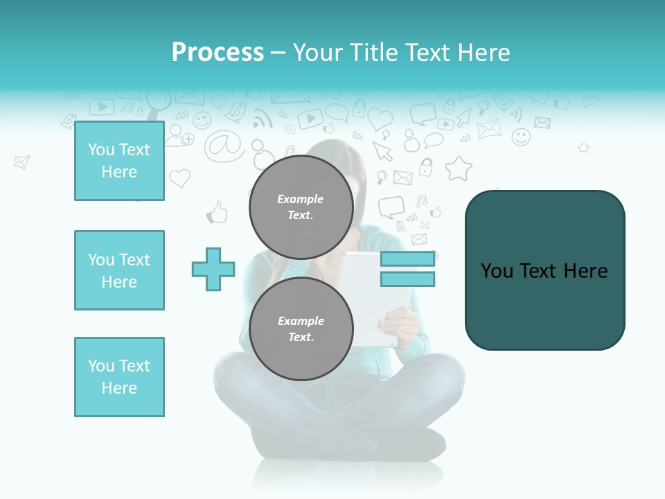 Connect Mail Hand PowerPoint Template