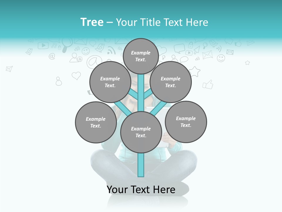 Connect Mail Hand PowerPoint Template