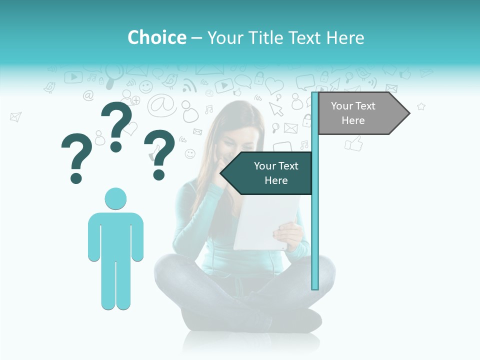 Connect Mail Hand PowerPoint Template