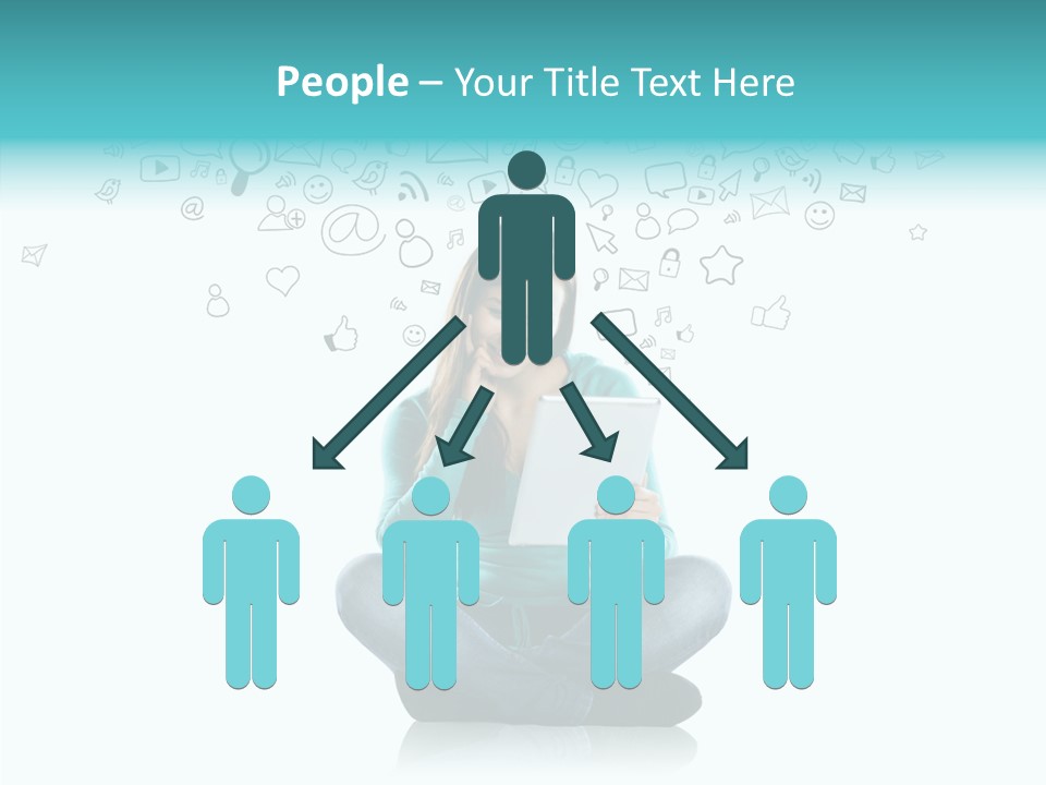 Connect Mail Hand PowerPoint Template