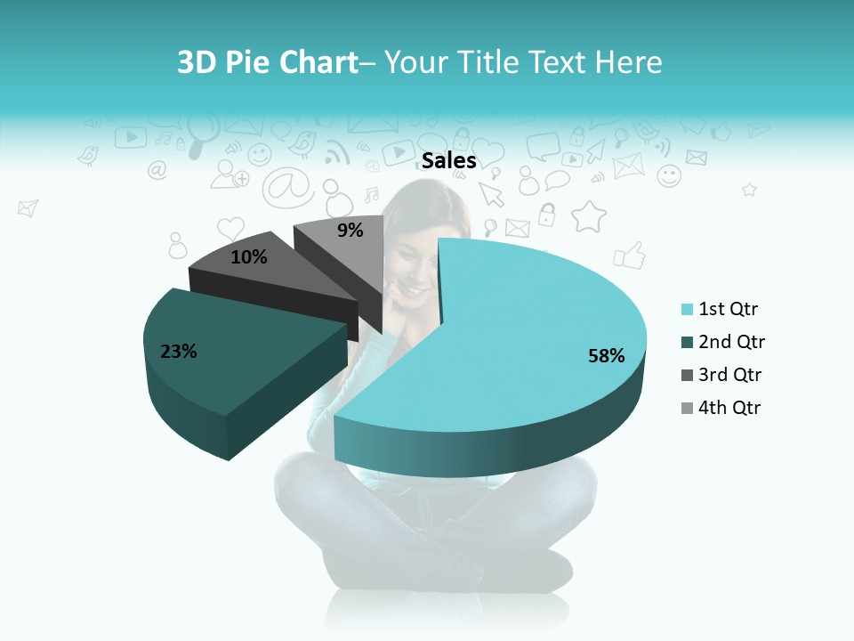 Connect Mail Hand PowerPoint Template