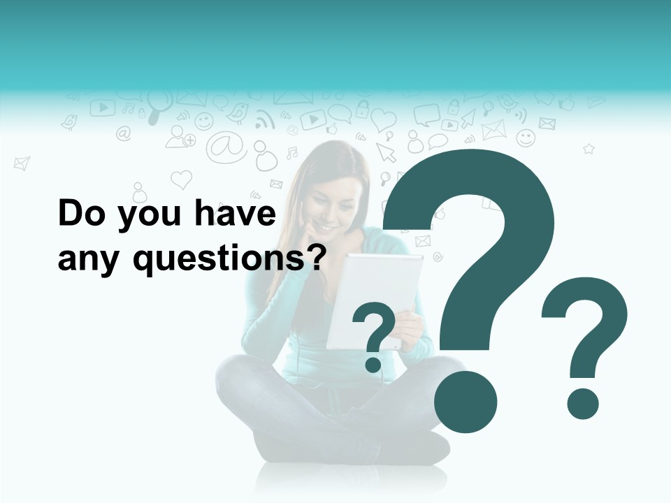 Connect Mail Hand PowerPoint Template