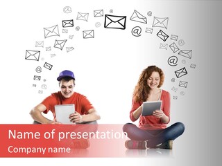 Student Communication Multimedia PowerPoint Template