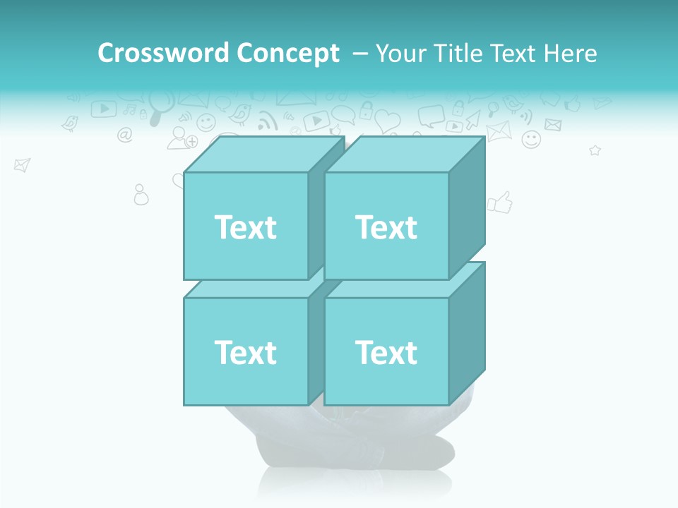 Digital Social Media Woman PowerPoint Template