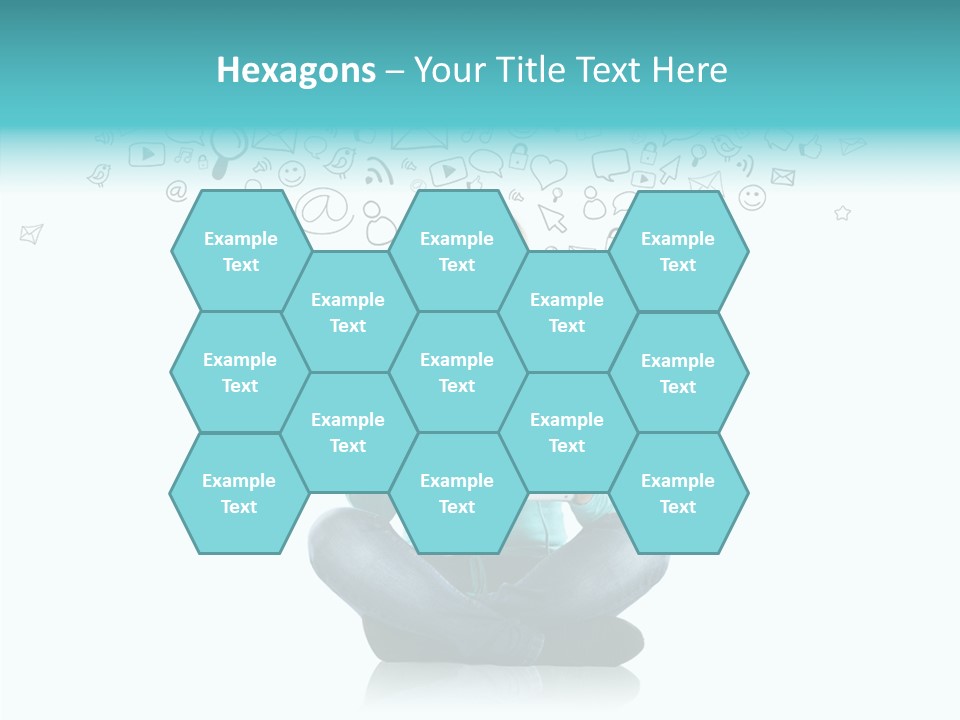 Digital Social Media Woman PowerPoint Template