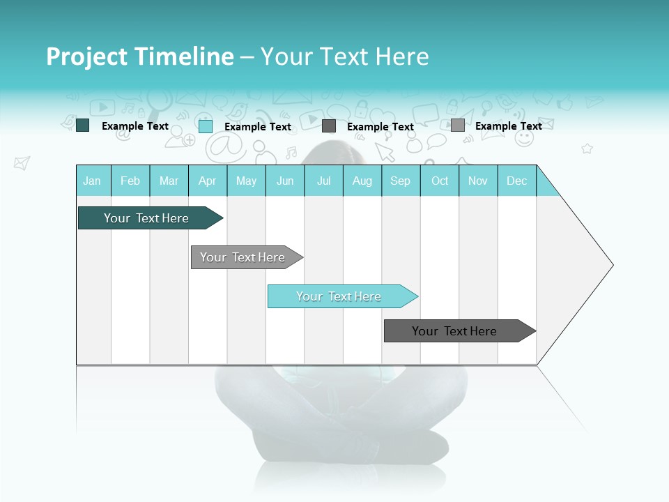 Digital Social Media Woman PowerPoint Template