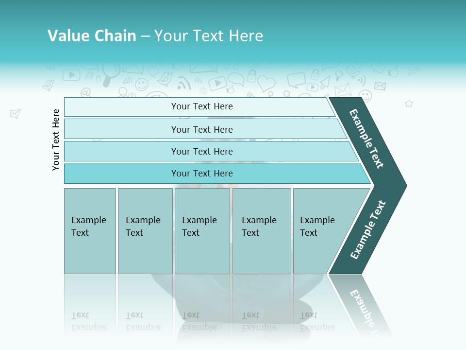 Digital Social Media Woman PowerPoint Template