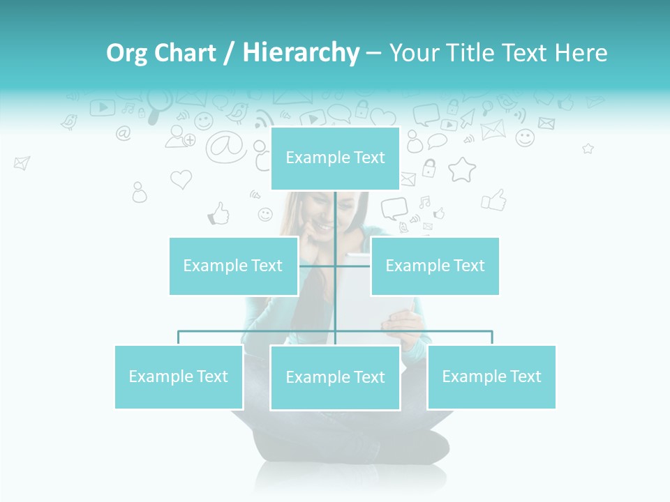 Digital Social Media Woman PowerPoint Template
