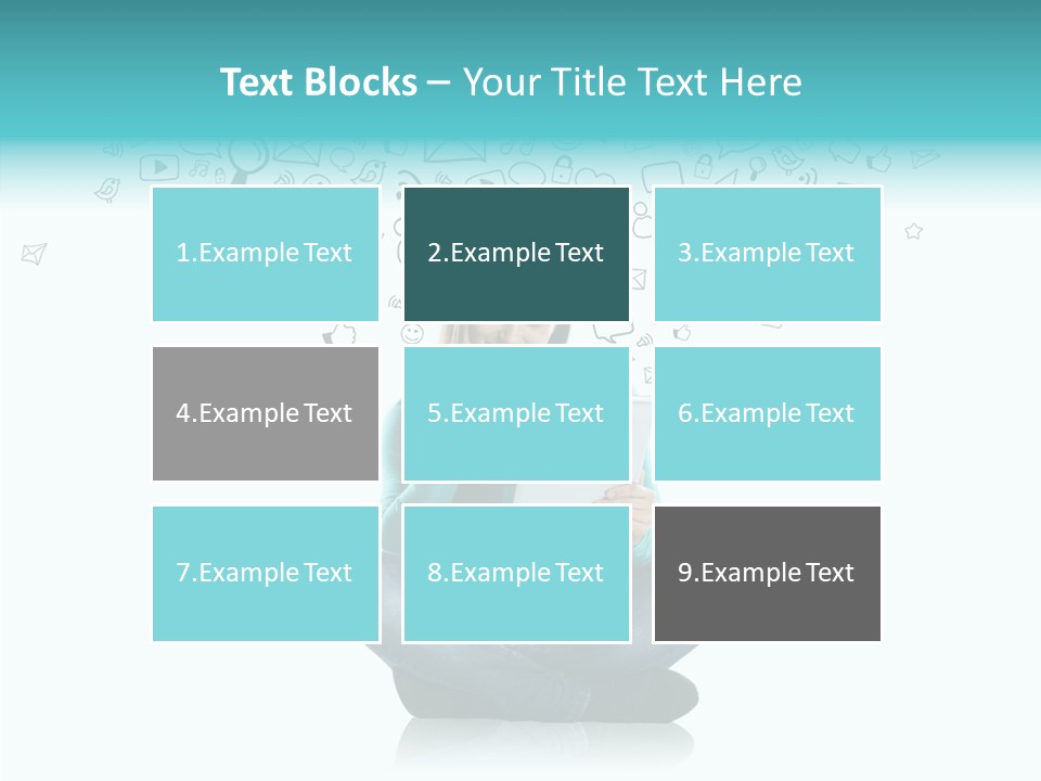 Digital Social Media Woman PowerPoint Template