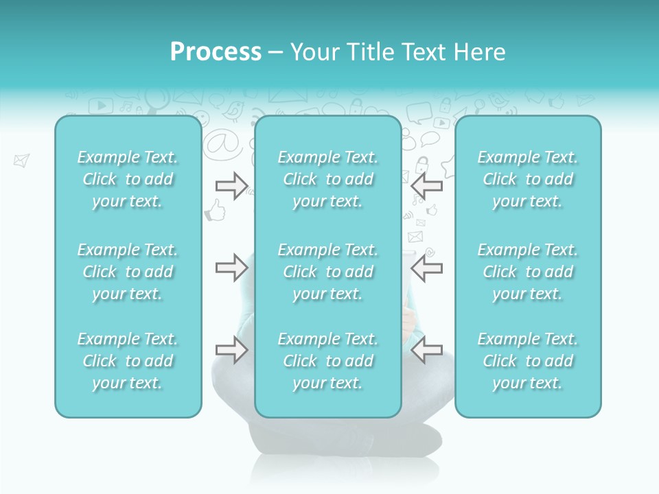 Digital Social Media Woman PowerPoint Template