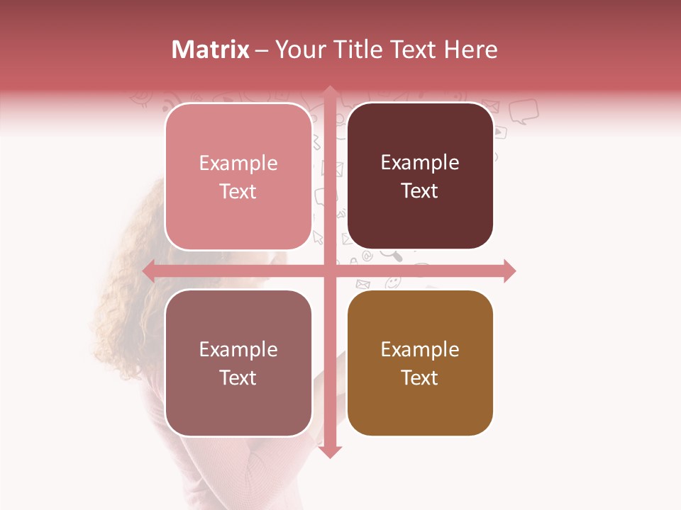 Connect Talk Woman PowerPoint Template