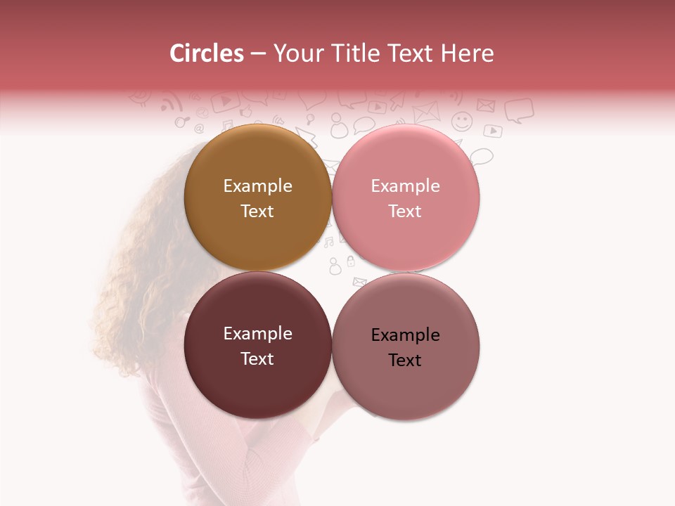 Connect Talk Woman PowerPoint Template