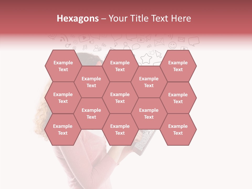 Connect Talk Woman PowerPoint Template