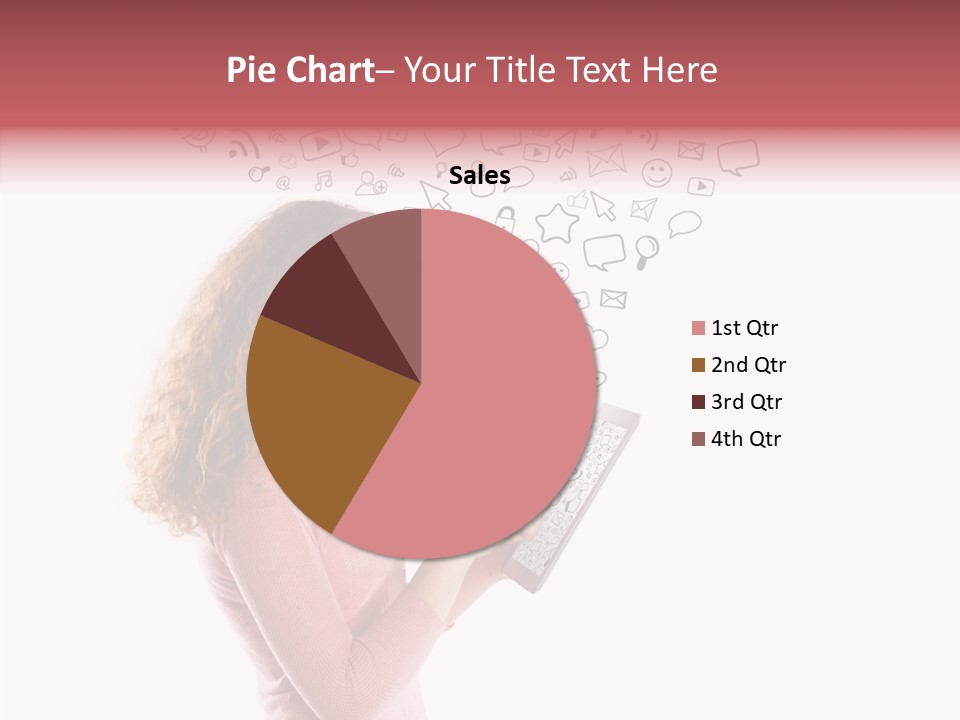 Connect Talk Woman PowerPoint Template