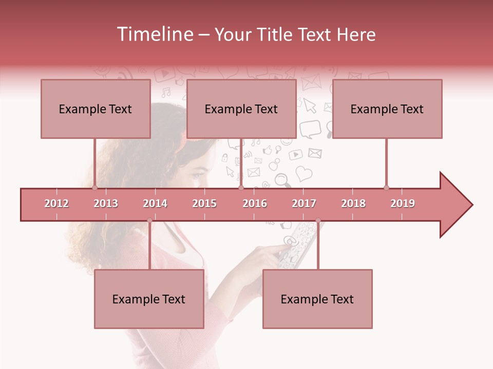 Connect Talk Woman PowerPoint Template