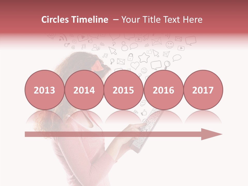 Connect Talk Woman PowerPoint Template