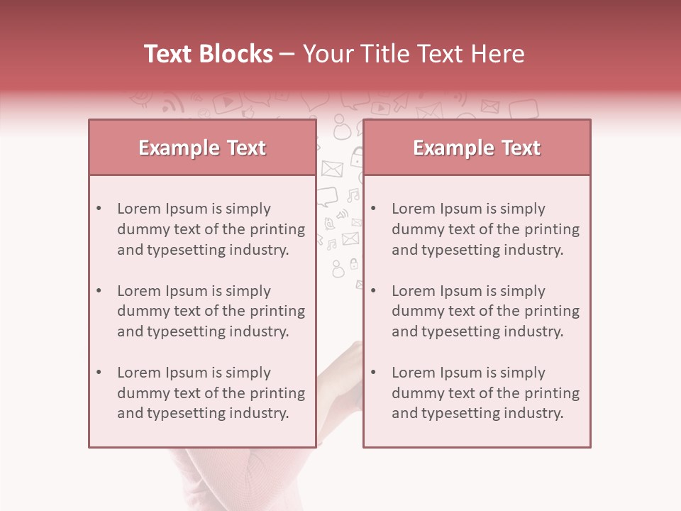Connect Talk Woman PowerPoint Template