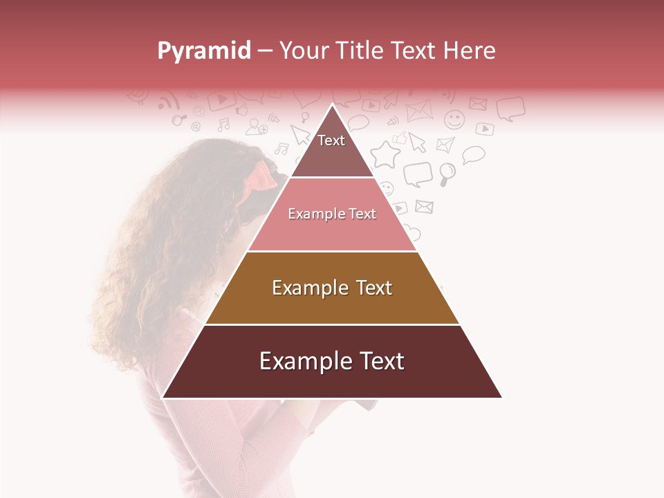 Connect Talk Woman PowerPoint Template