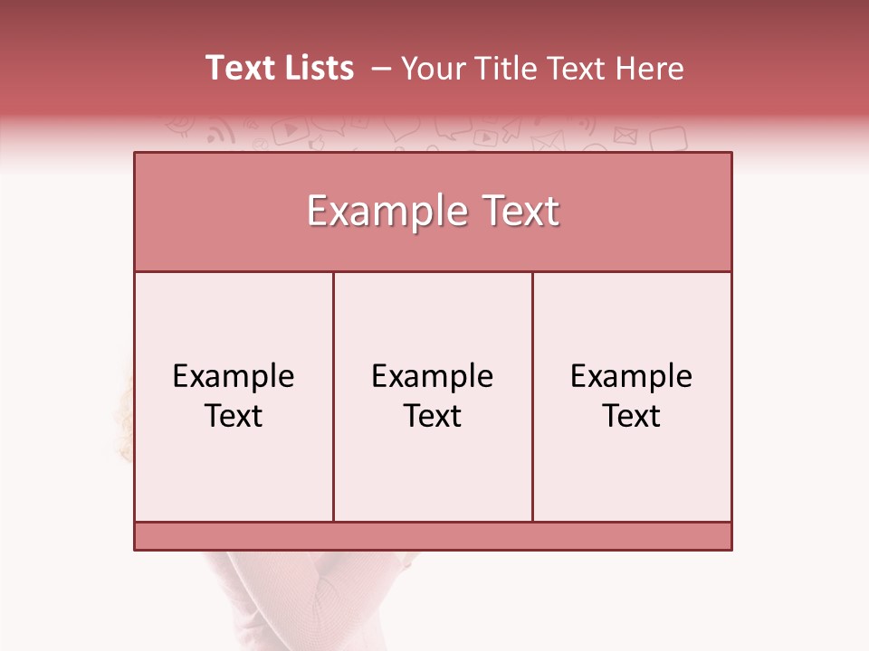 Connect Talk Woman PowerPoint Template