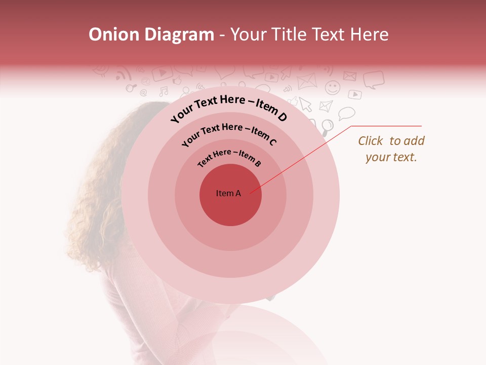 Connect Talk Woman PowerPoint Template