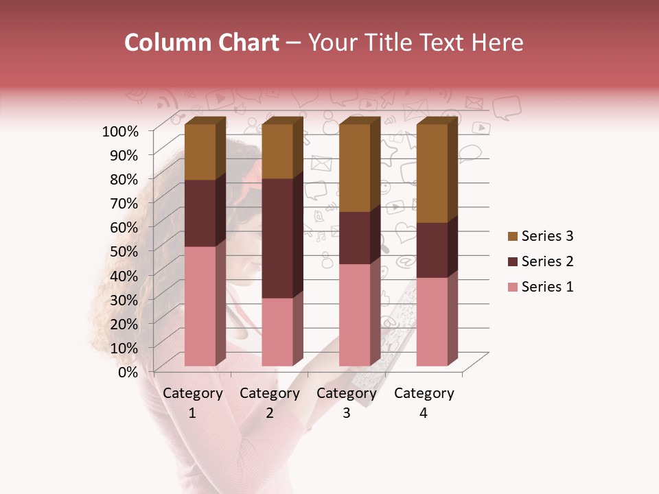 Connect Talk Woman PowerPoint Template
