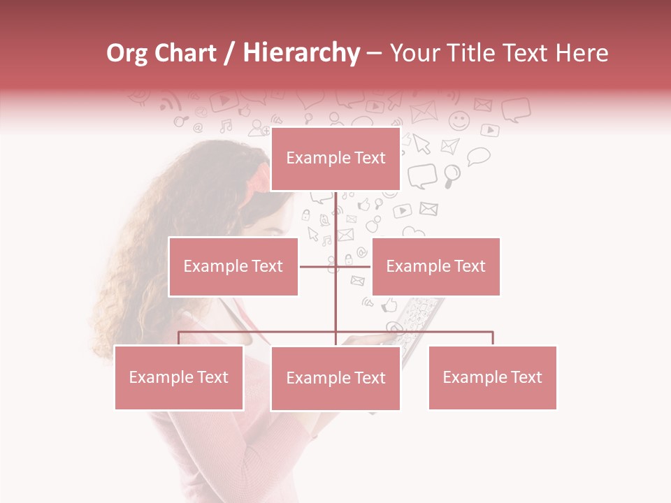 Connect Talk Woman PowerPoint Template