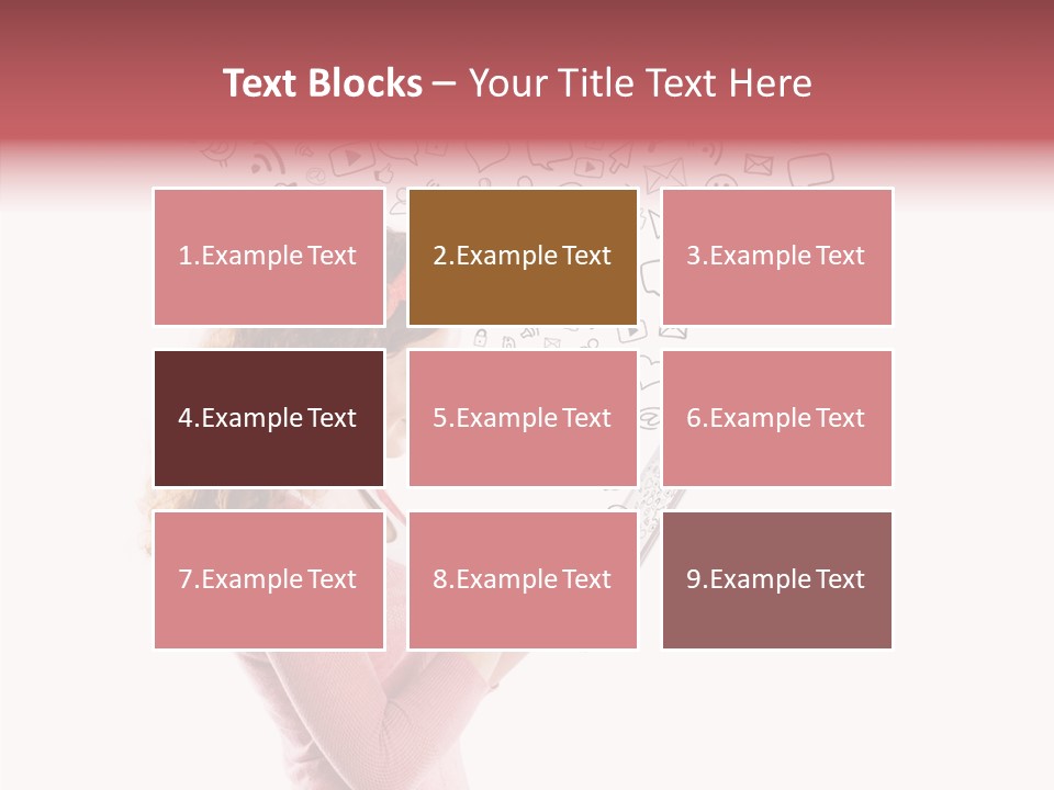 Connect Talk Woman PowerPoint Template