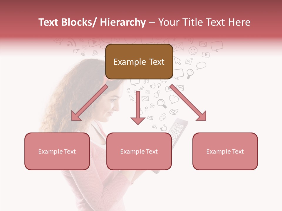 Connect Talk Woman PowerPoint Template