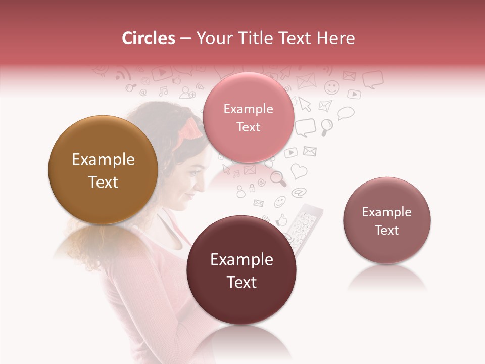 Connect Talk Woman PowerPoint Template