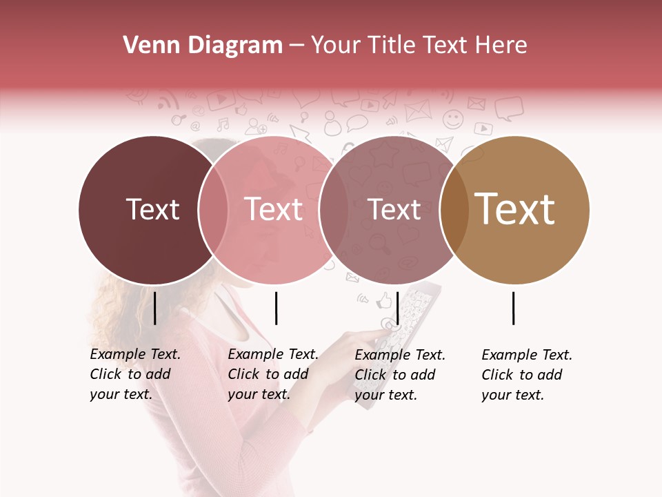 Connect Talk Woman PowerPoint Template