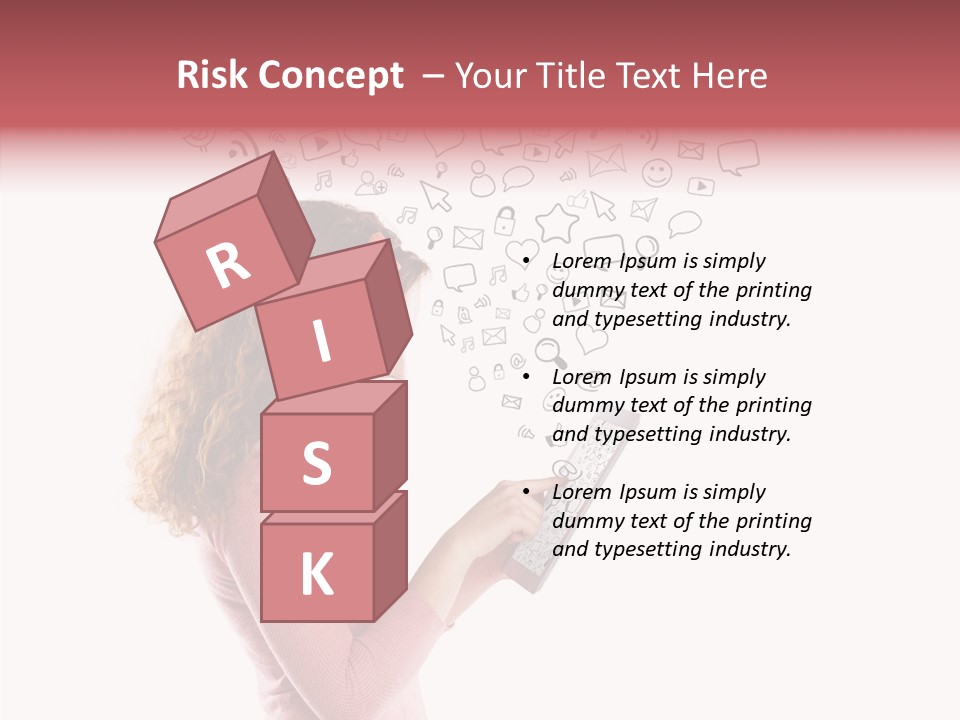 Connect Talk Woman PowerPoint Template