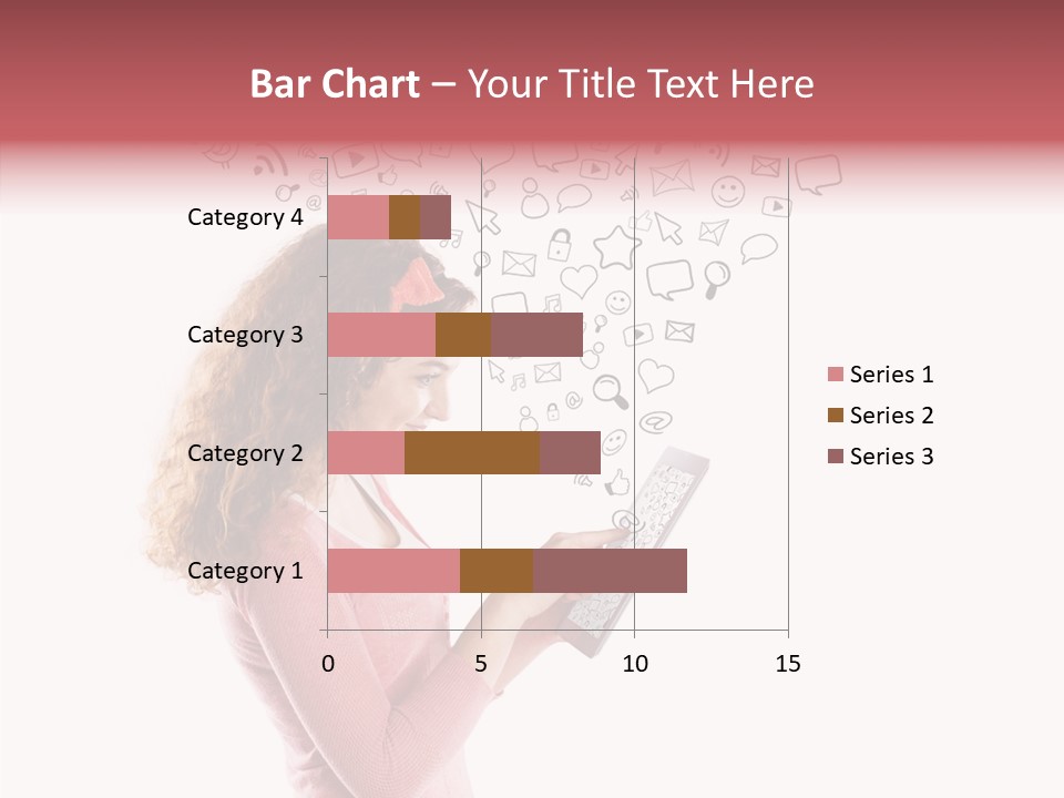 Connect Talk Woman PowerPoint Template