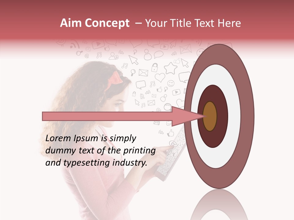 Connect Talk Woman PowerPoint Template