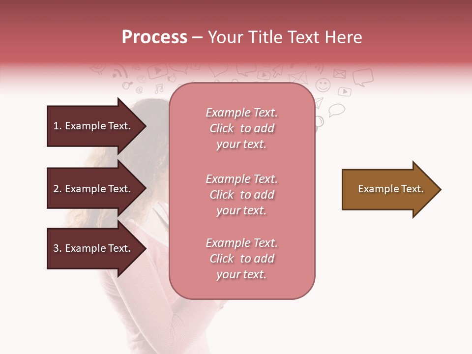 Connect Talk Woman PowerPoint Template