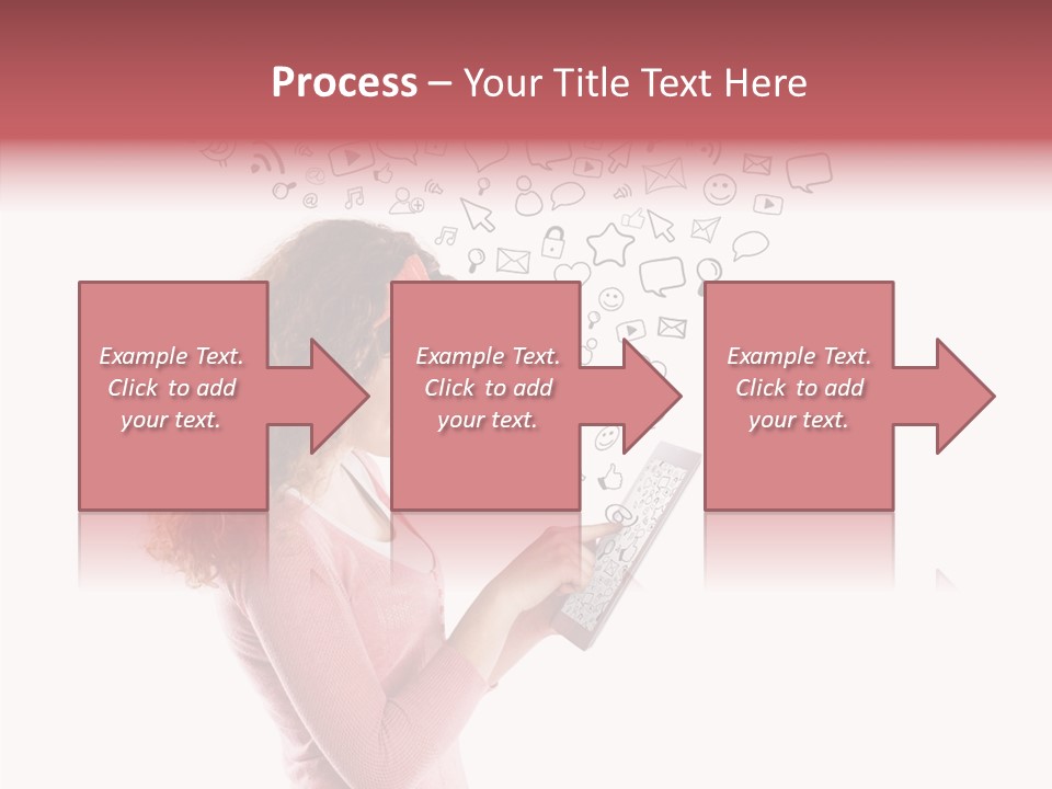 Connect Talk Woman PowerPoint Template