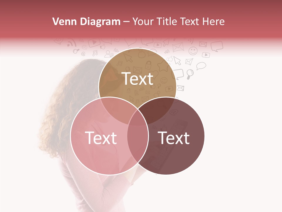 Connect Talk Woman PowerPoint Template